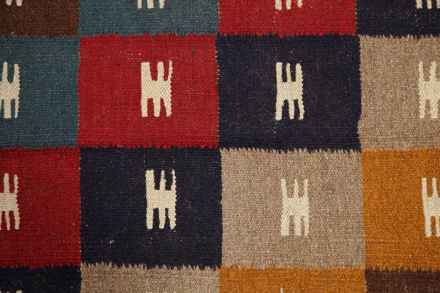 Flat-woven Oriental Kilim Area Rug Wool 3x5