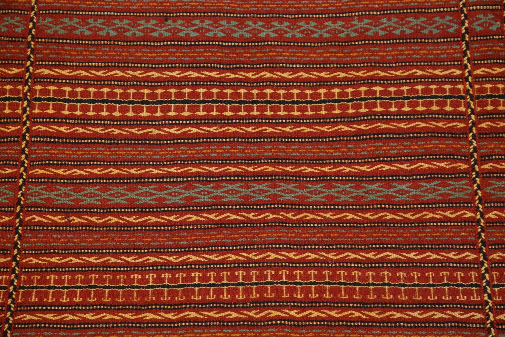 Flat-Woven Striped Kilim Turkish Area Rug 3x5