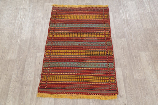 Stripe Kilim Turkish Area Rug 3x5