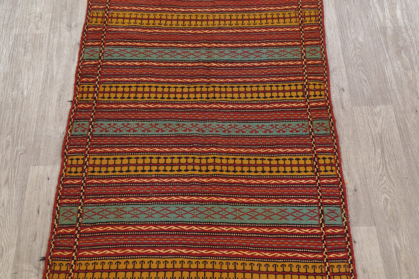 Stripe Kilim Turkish Area Rug 3x5