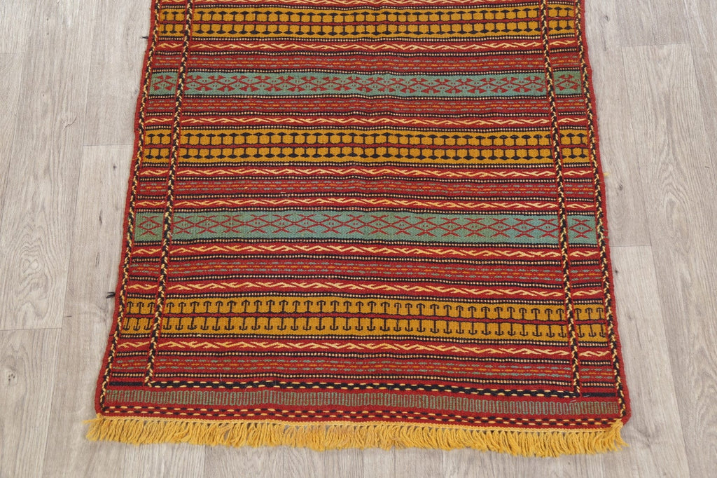 Stripe Kilim Turkish Area Rug 3x5