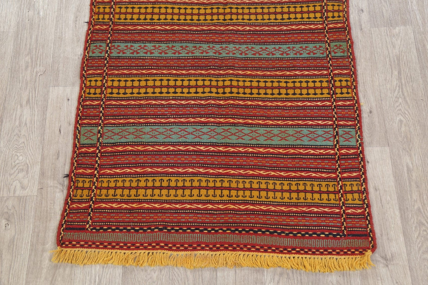 Stripe Kilim Turkish Area Rug 3x5