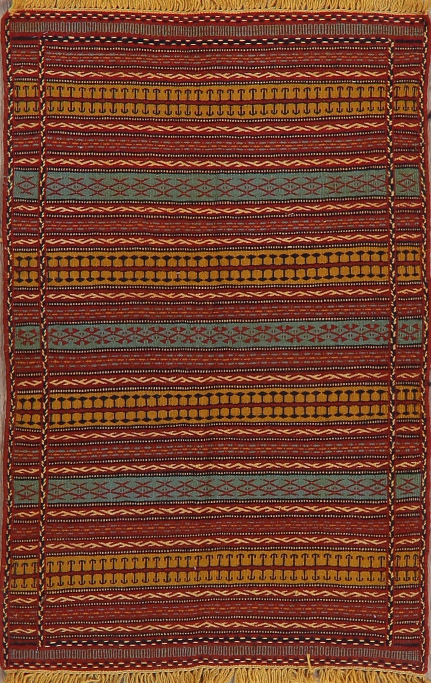 Stripe Kilim Turkish Area Rug 3x5