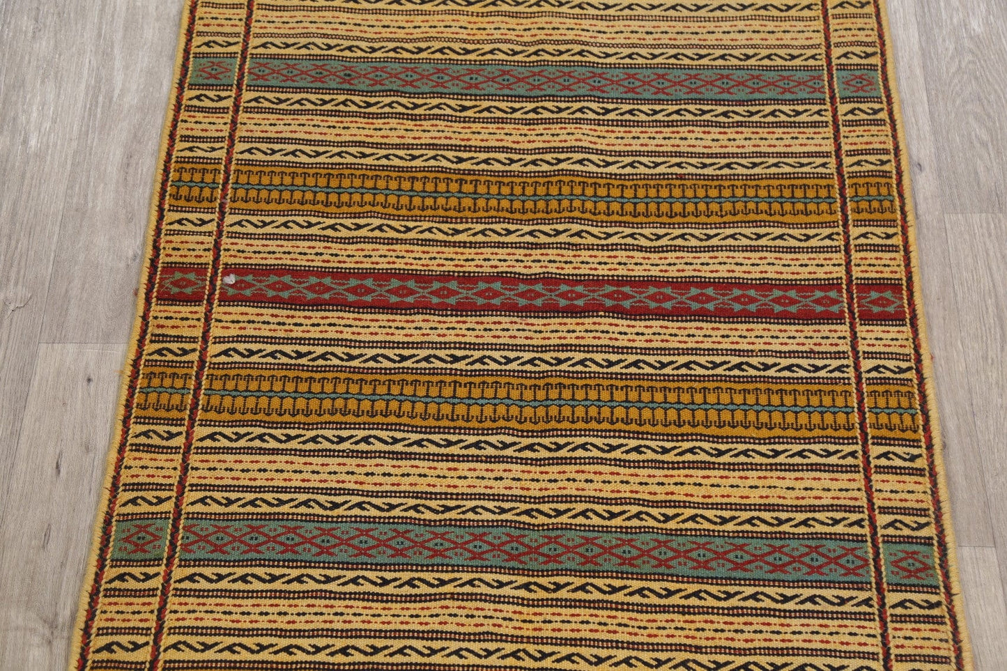 Stripe Kilim Turkish Area Rug 3x5