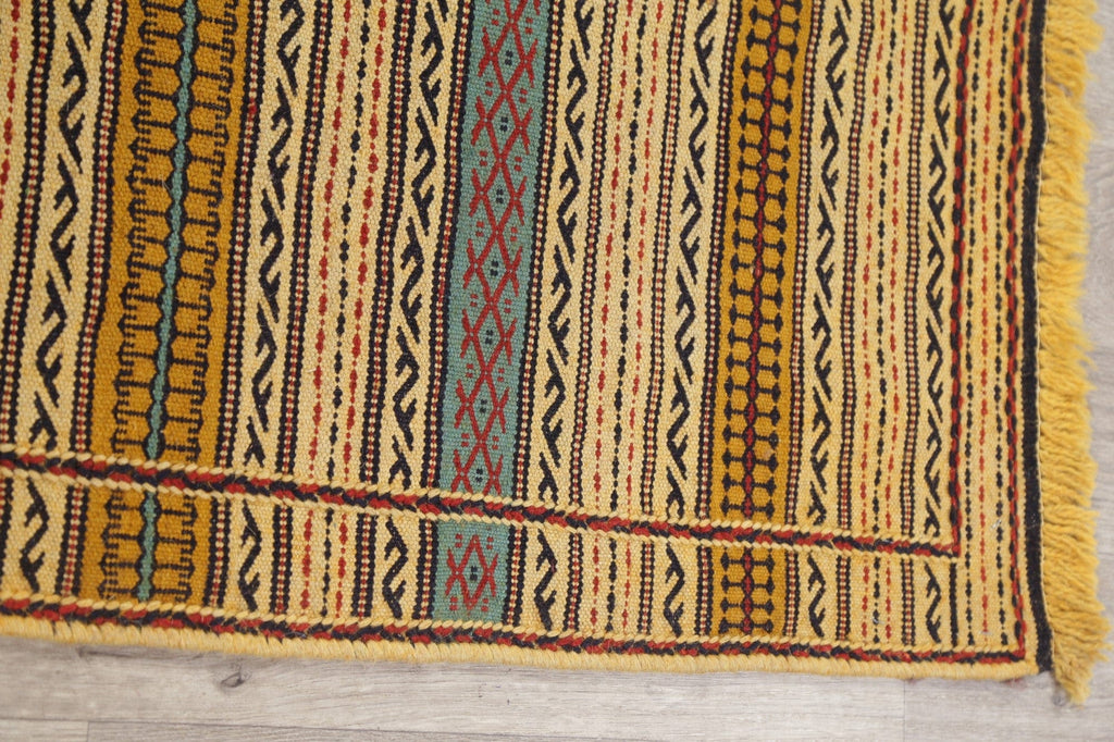 Stripe Kilim Turkish Area Rug 3x5