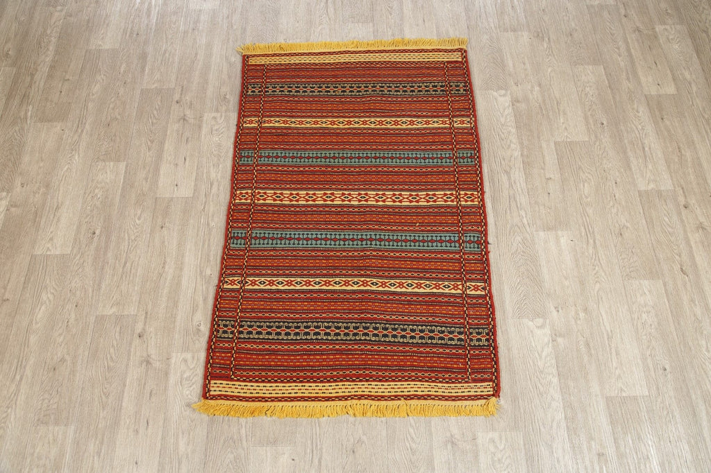 Striped kilim Turkish Area Rug 3x5