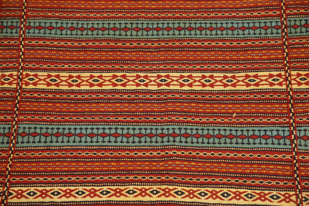 Striped kilim Turkish Area Rug 3x5