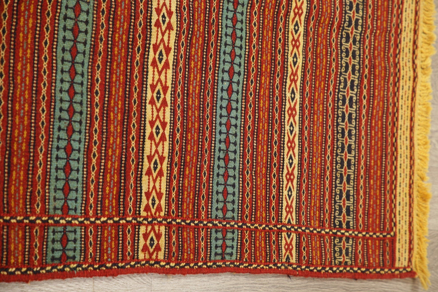 Striped kilim Turkish Area Rug 3x5