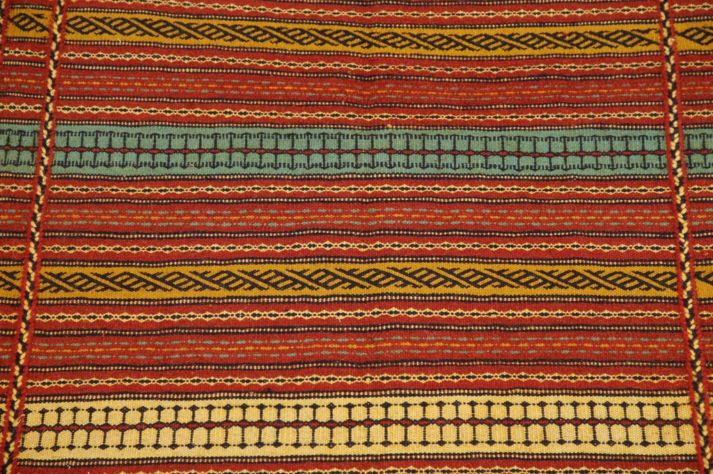 Striped Kilim Turkish Area Rug 3x5