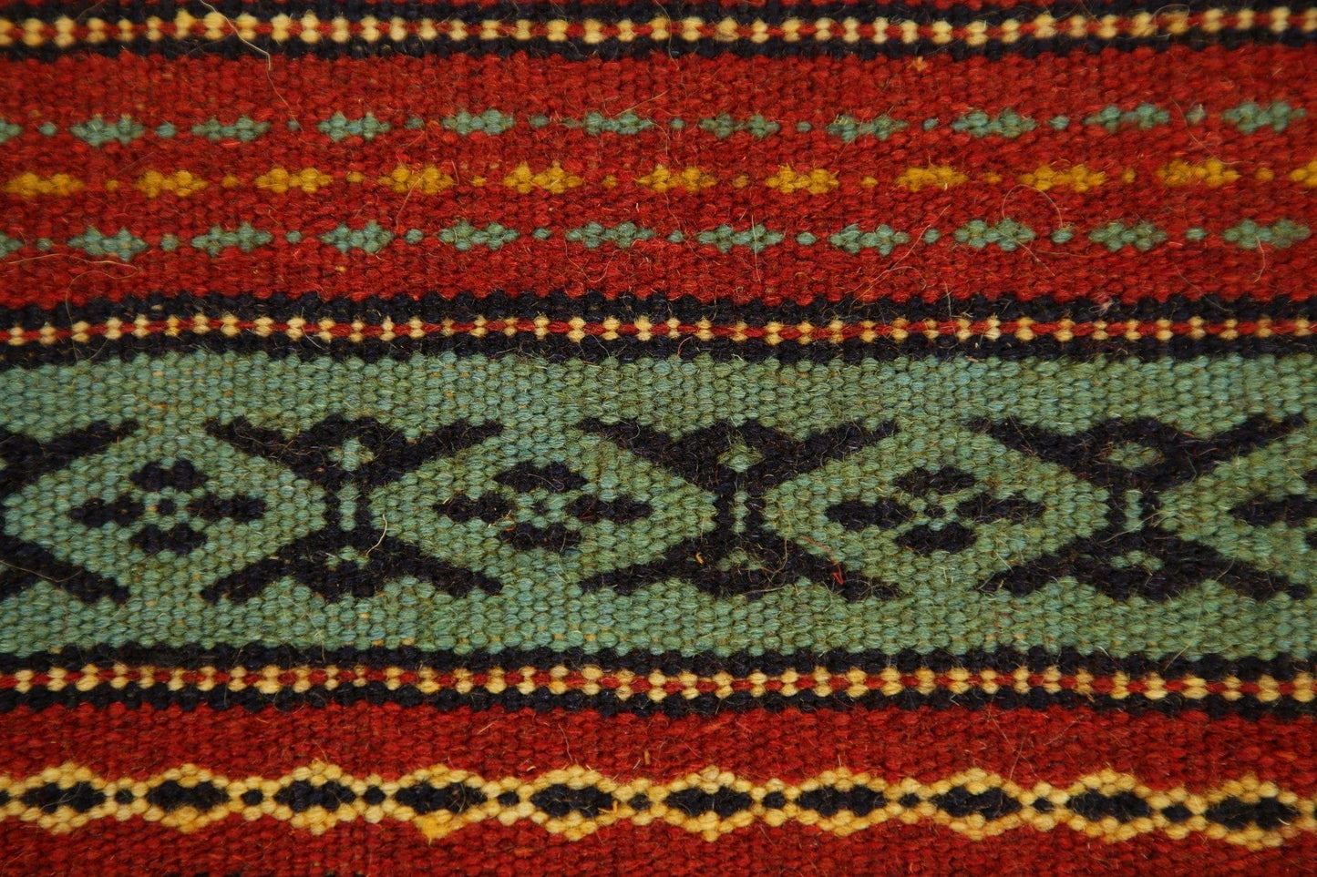 Striped Kilim Turkish Area Rug 3x5