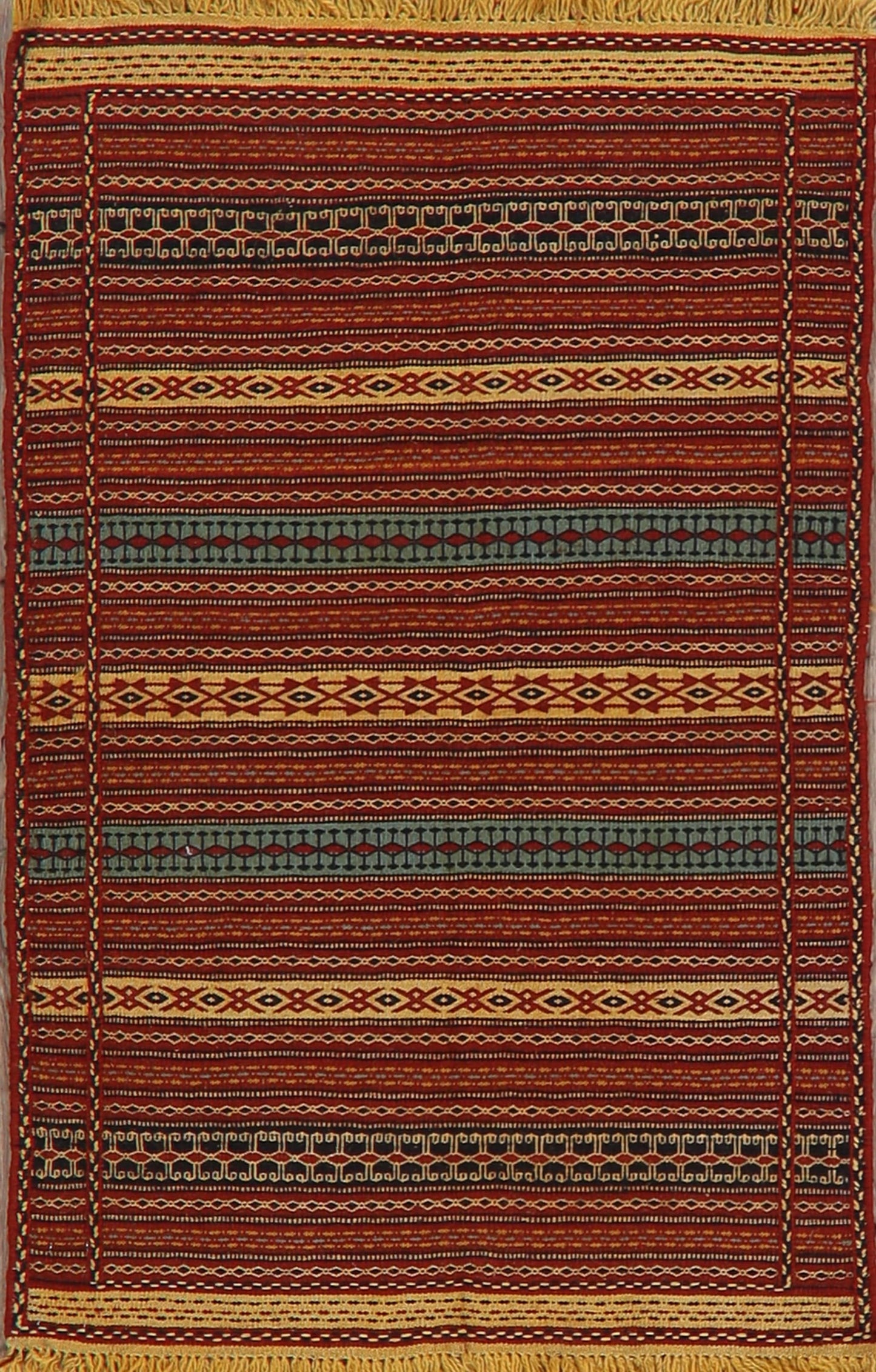 Stripe Kilim Turkish Area Rug 3x5