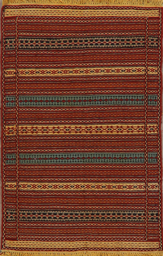 Stripe Kilim Turkish Area Rug 3x5