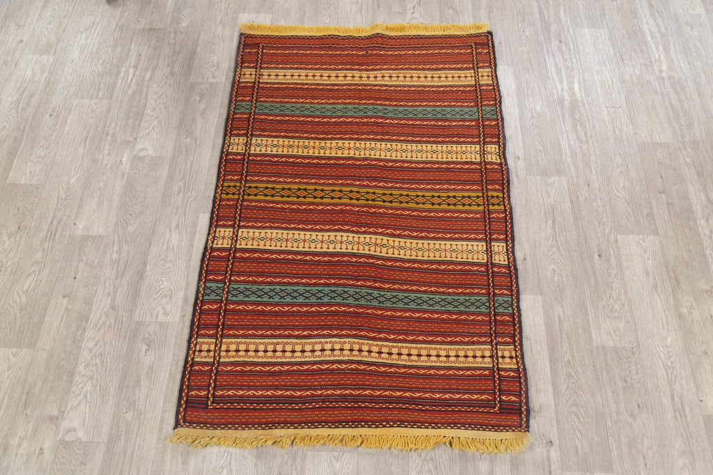 Stripe Kilim Turkish Area Rug 3x5