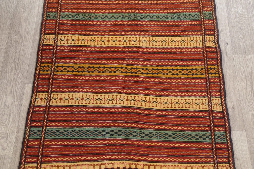 Stripe Kilim Turkish Area Rug 3x5