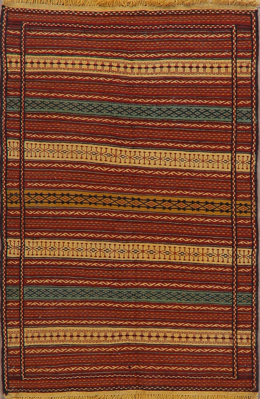 Stripe Kilim Turkish Area Rug 3x5