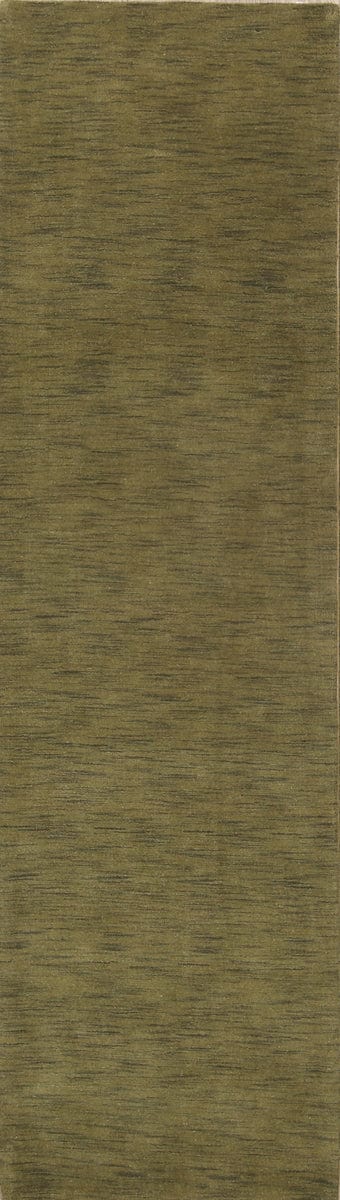 Army Green Modern Gabbeh Runner Rug 3x10