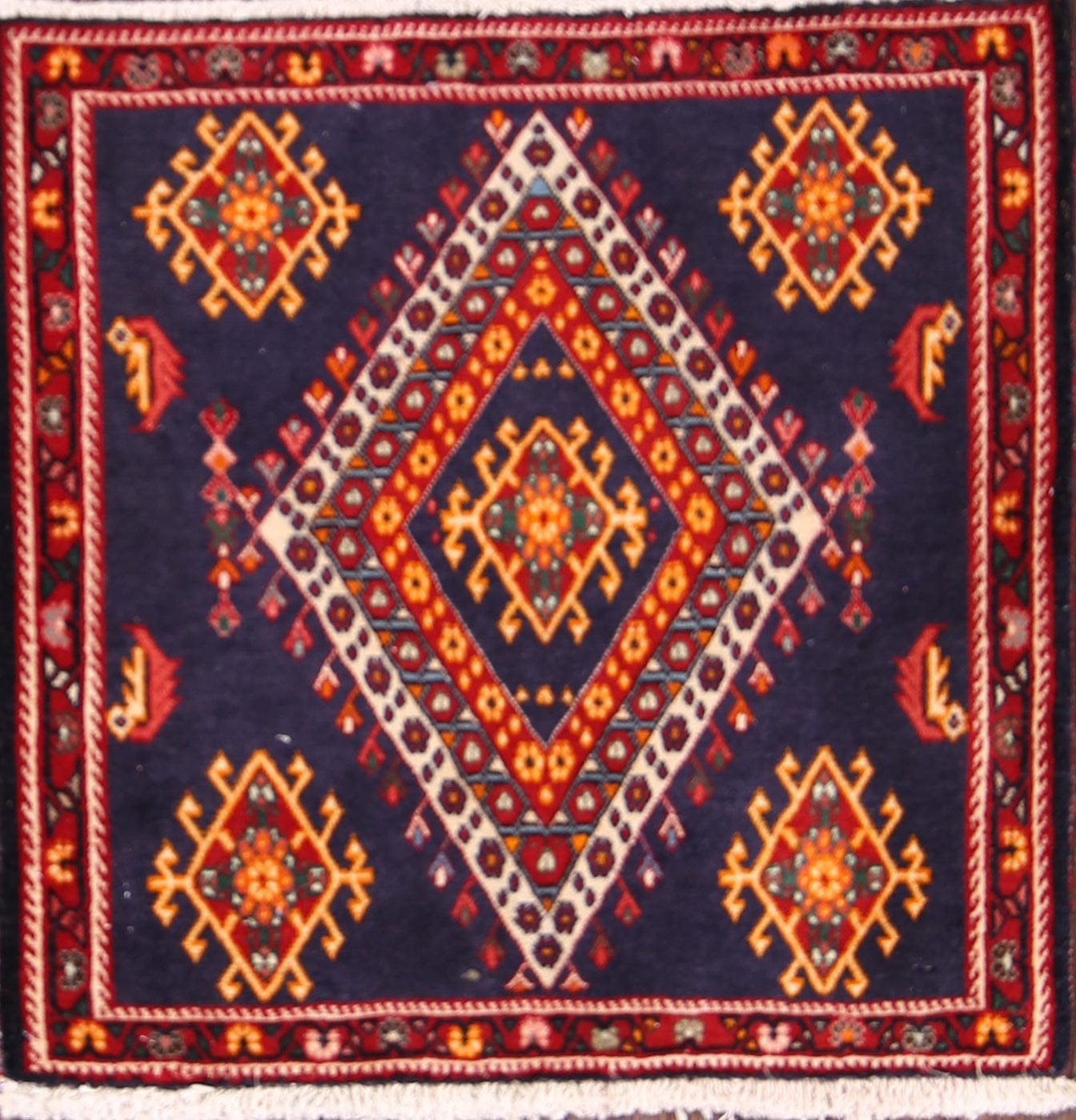 2x2 Abadeh Persian Area Rug