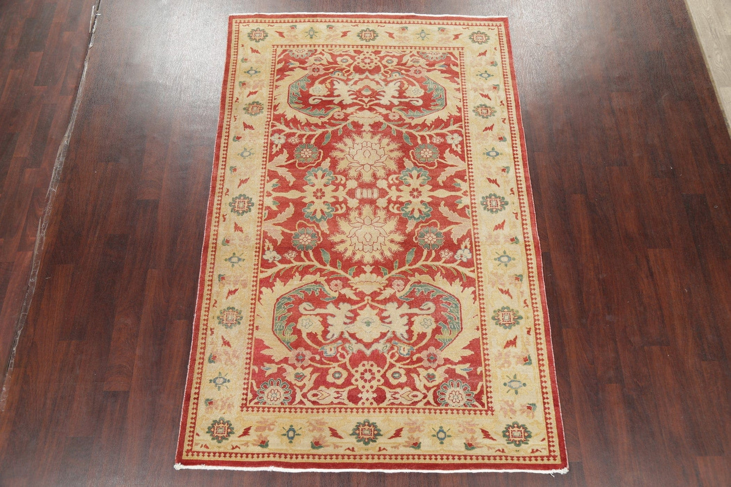 Floral Red Oushak Egyptian Area Rug 6x9