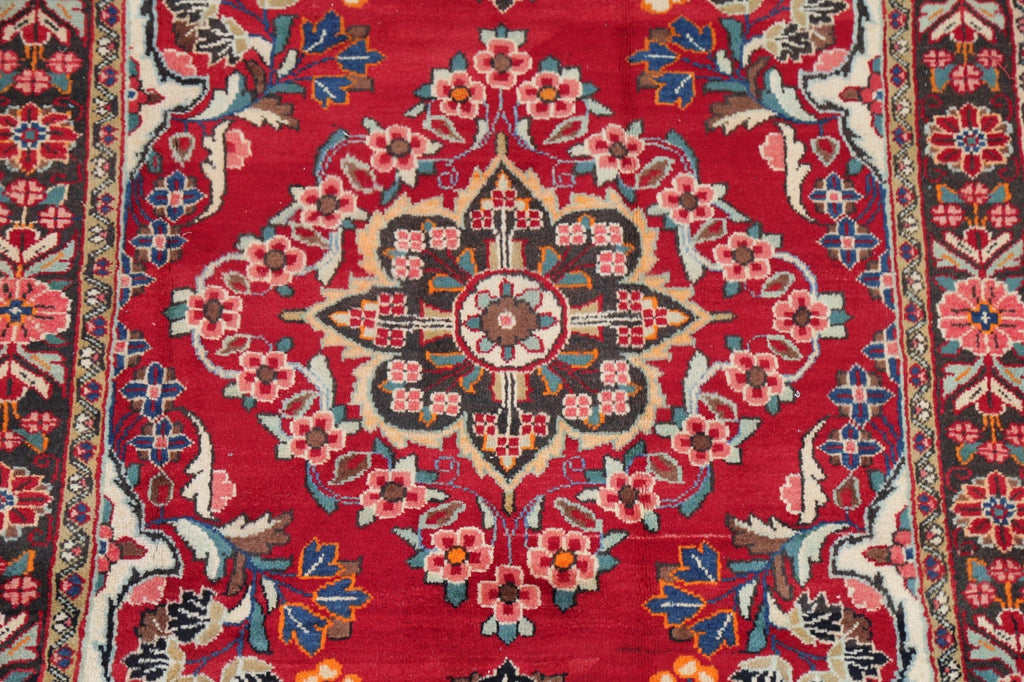 Floral Red Sarouk Mahal Persian Area Rug 5x7