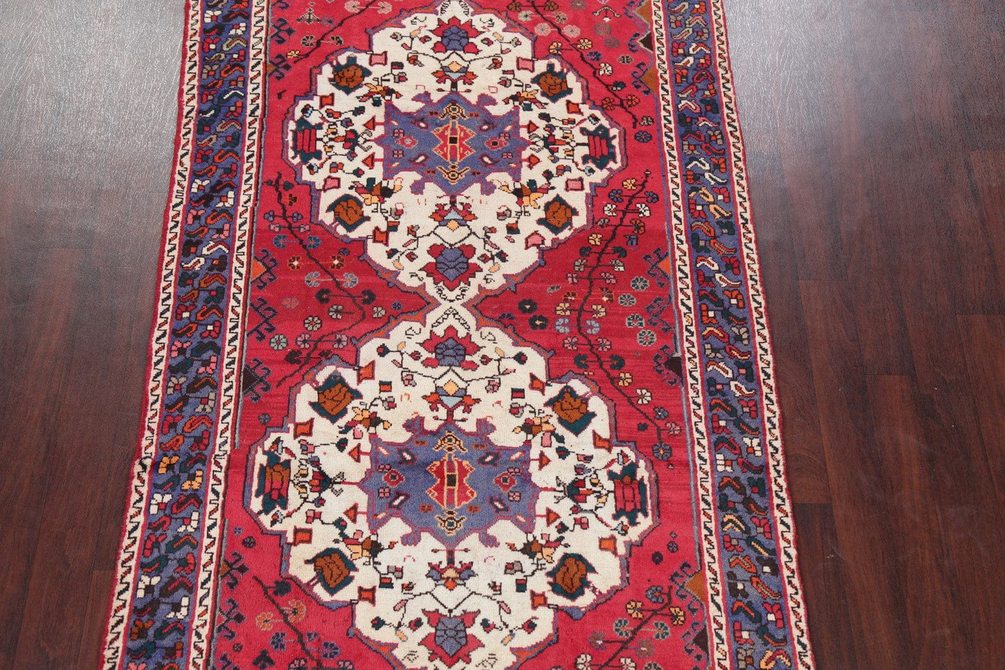 Tribal Geometric Bakhtiari Persian Area Rug 5x10