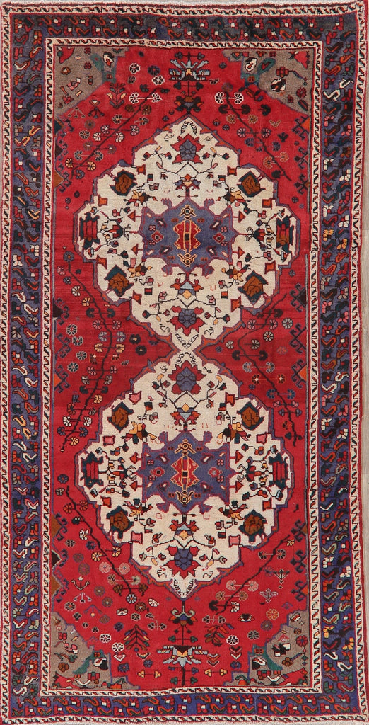 Tribal Geometric Bakhtiari Persian Area Rug 5x10