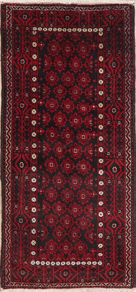 Geometric Balouch Persian Area Rug 3x6