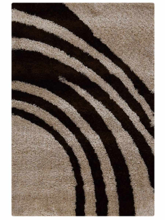 Contemporary Abstract Soft 5x8 Shaggy Oriental Area Rug