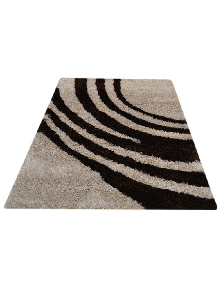 Contemporary Abstract Soft 5x8 Shaggy Oriental Area Rug