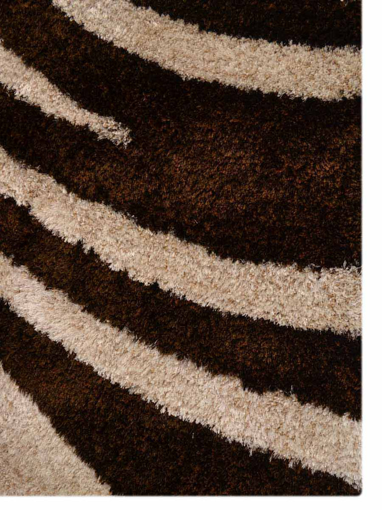 Contemporary Abstract Soft 5x8 Shaggy Oriental Area Rug