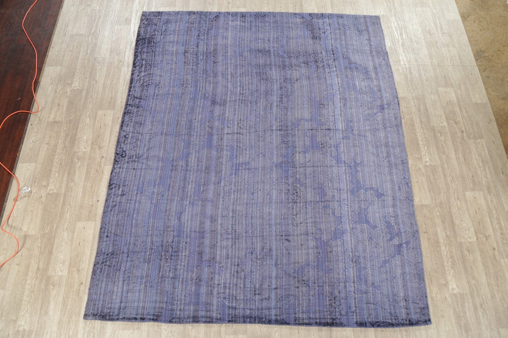 Lilac 100% Silk Modern Oriental Area Rug 8x10