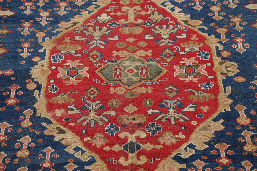 Antique LARGE Geometric Sultanabad Persian Area Rug 13x16