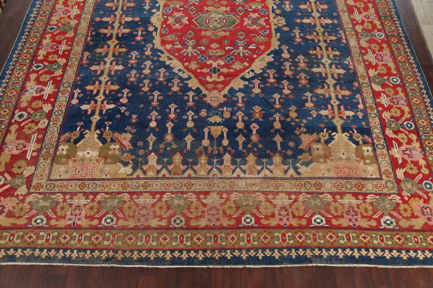 Antique LARGE Geometric Sultanabad Persian Area Rug 13x16