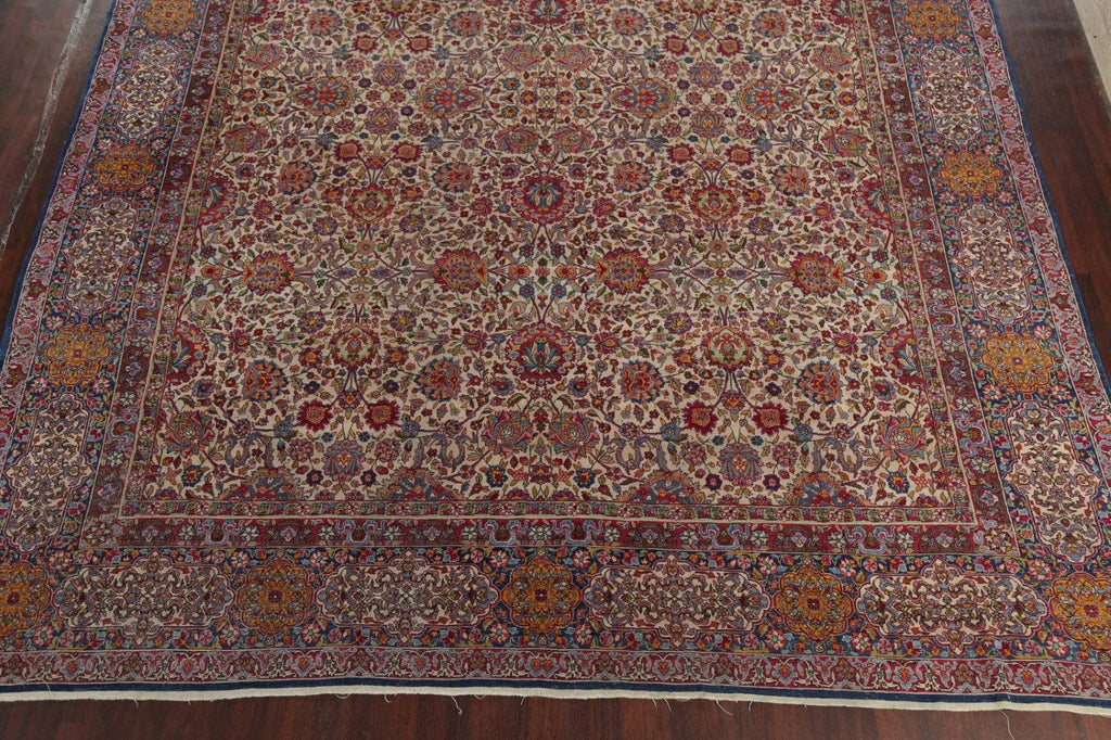 Antique Large Kerman Lavar Persian Area Rug Wool 11x19