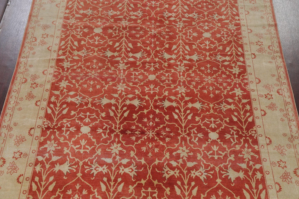 Vegetable Dye Floral Oushak Egyptian Area Rug 8x10