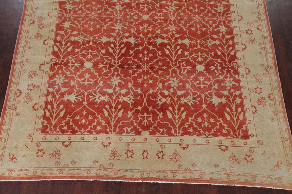 Vegetable Dye Floral Oushak Egyptian Area Rug 8x10