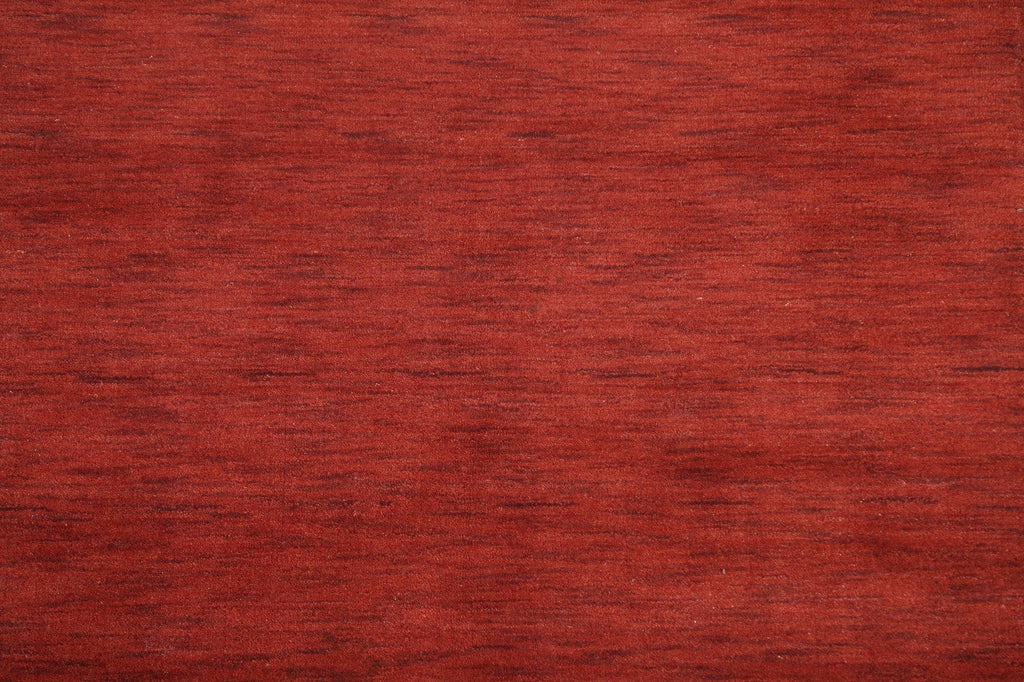 Modern Red Gabbeh Oriental Area Rug 4x6