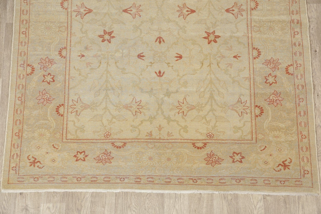 Antique Look Flora Oushak Turkish Area Rug 6x8