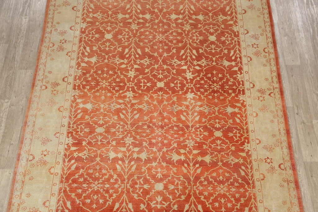 Vegetable Dye Oriental Oushak Rust Egyptian Area Rug 8x10