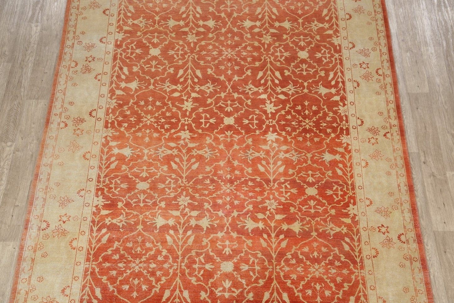 Vegetable Dye Oriental Oushak Rust Egyptian Area Rug 8x10