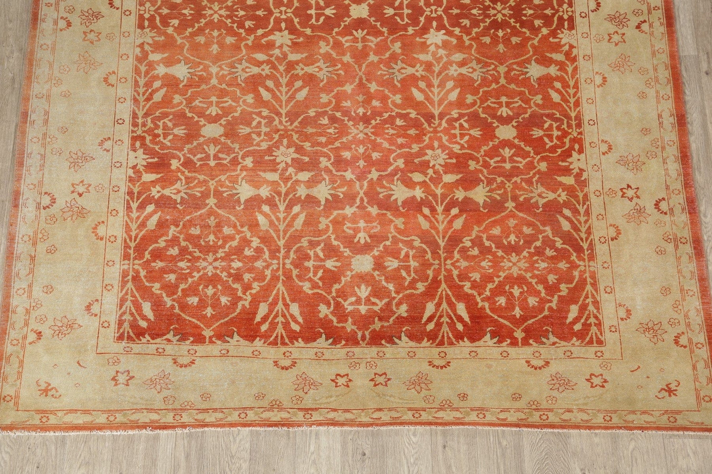 Vegetable Dye Oriental Oushak Rust Egyptian Area Rug 8x10