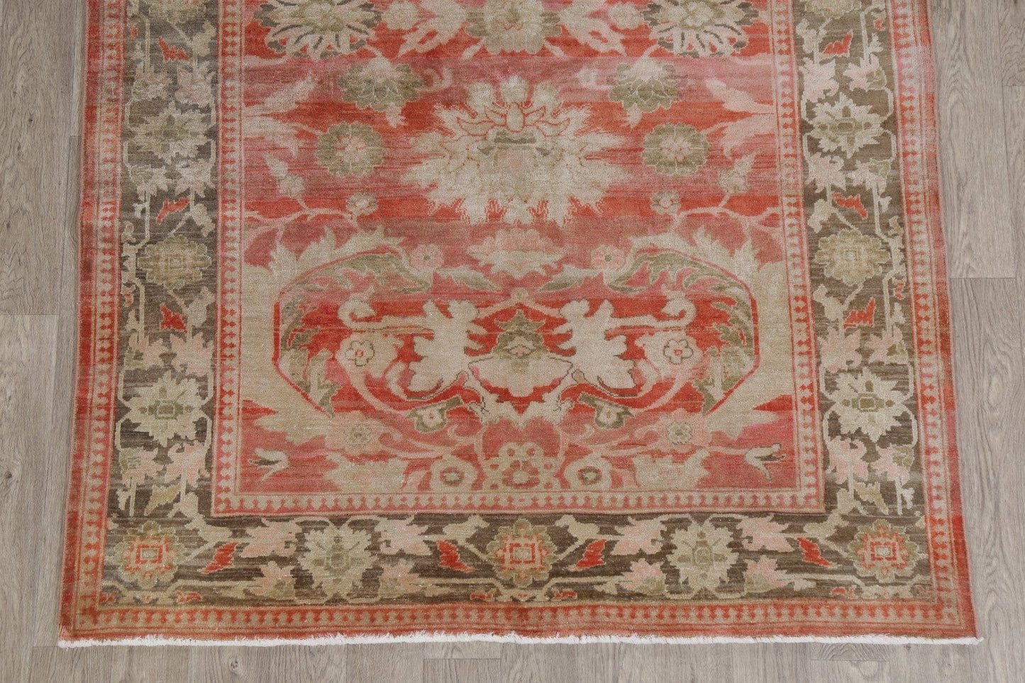 Vegetable Dye Oushak Turkish Area Rug 6x9