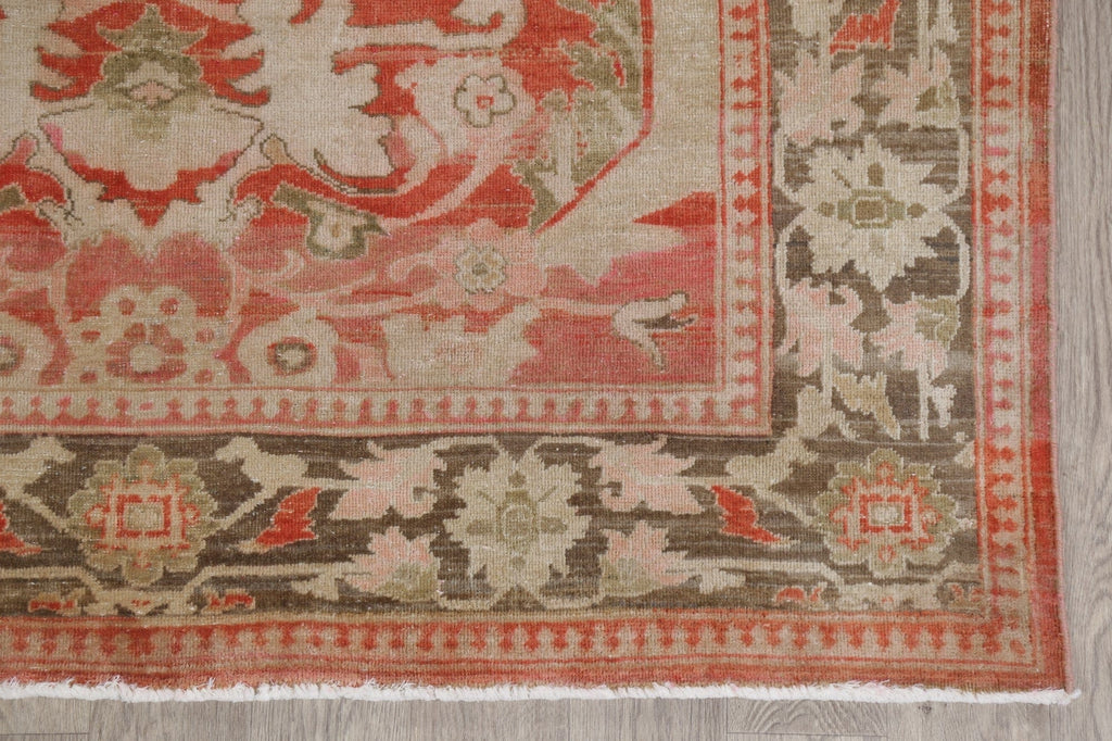 Vegetable Dye Oushak Turkish Area Rug 6x9