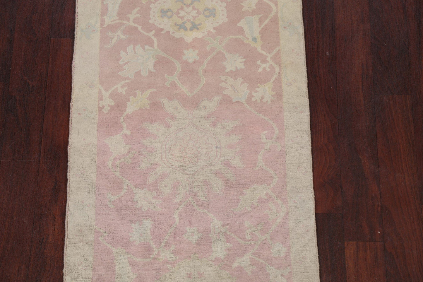 Antique Vegetable Dye Oushak Turkish Area Rug 3x5