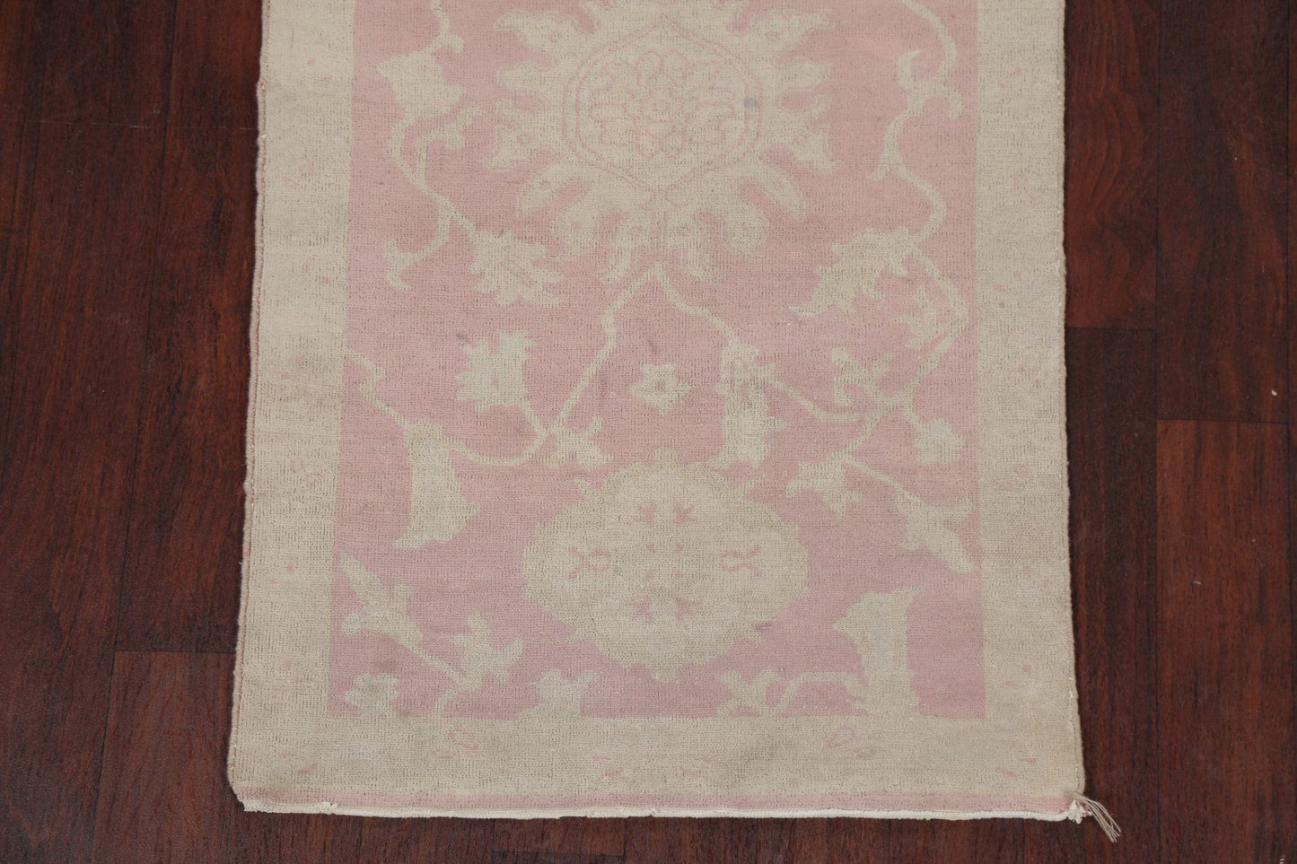 Antique Vegetable Dye Oushak Turkish Area Rug 3x5