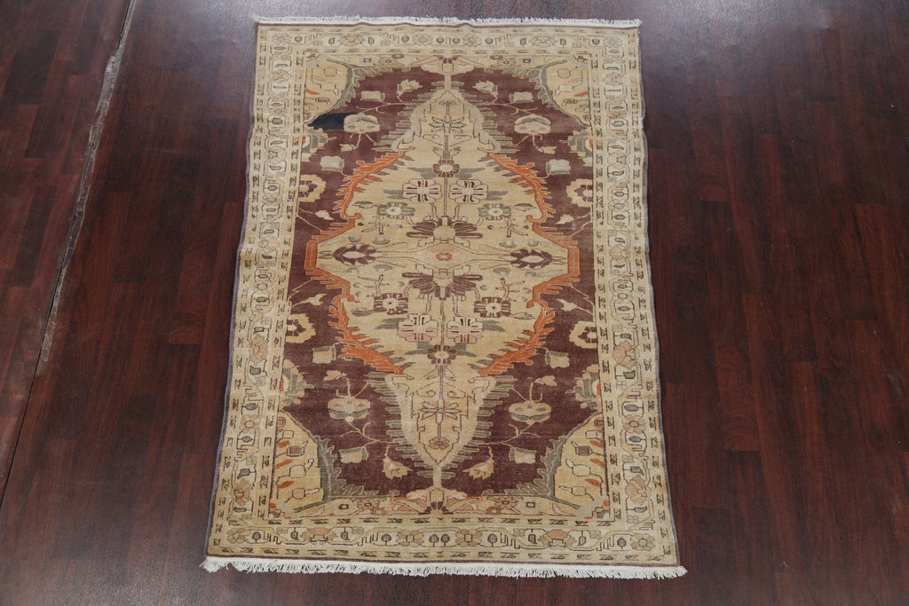 Vegetable Dye Oushak Egyptian Area Rug 5x8