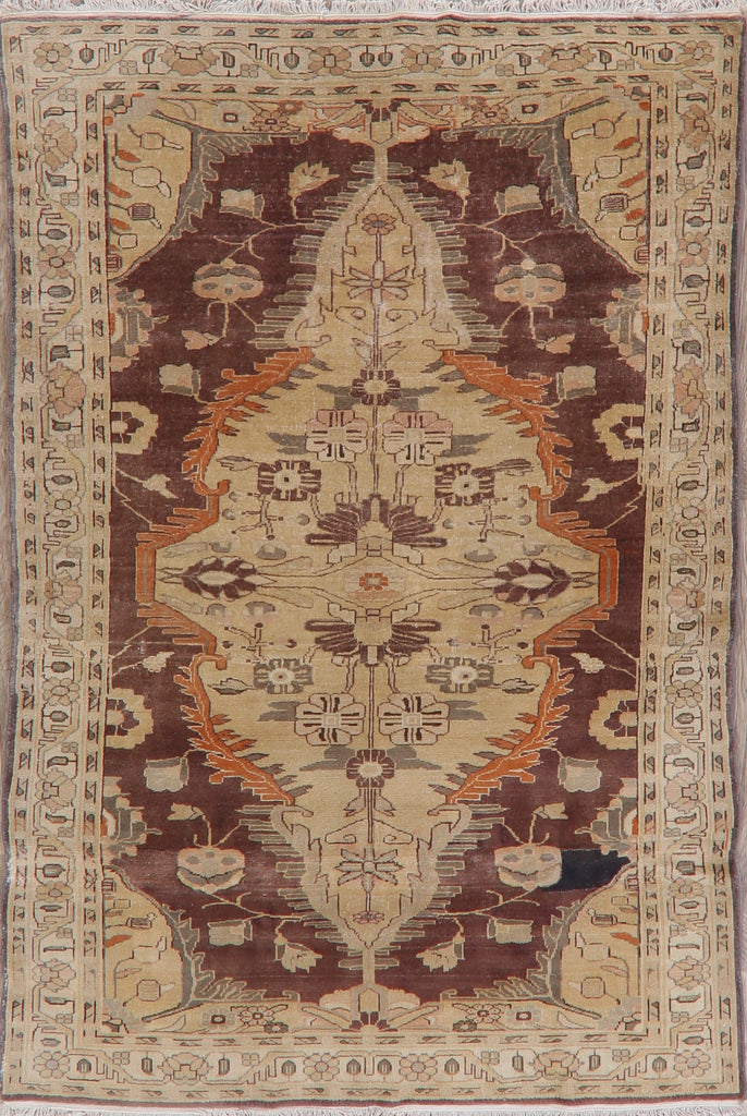 Vegetable Dye Oushak Egyptian Area Rug 5x8