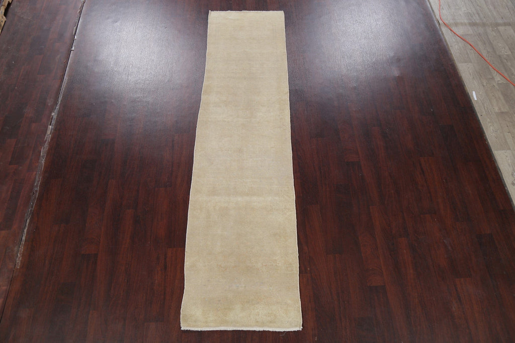 Vegetable Dye Oushak Egyptian Runner Rug 3x10