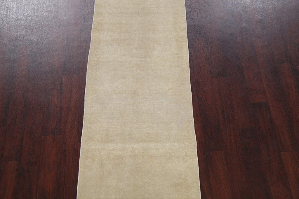 Vegetable Dye Oushak Egyptian Runner Rug 3x10