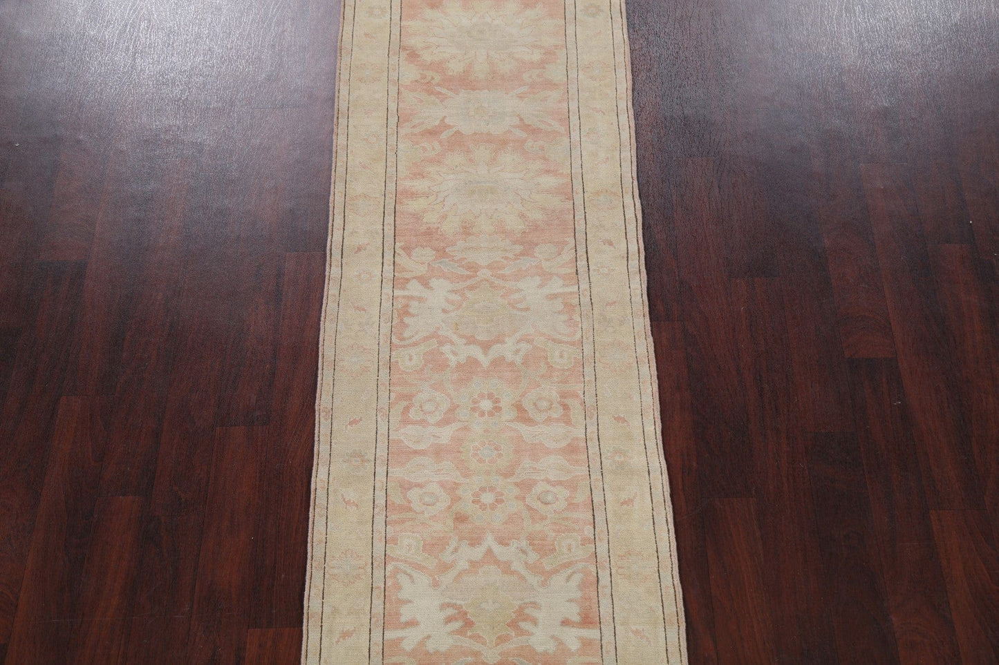 Vegetable Dye Oushak Egyptian Runner Rug 3x11