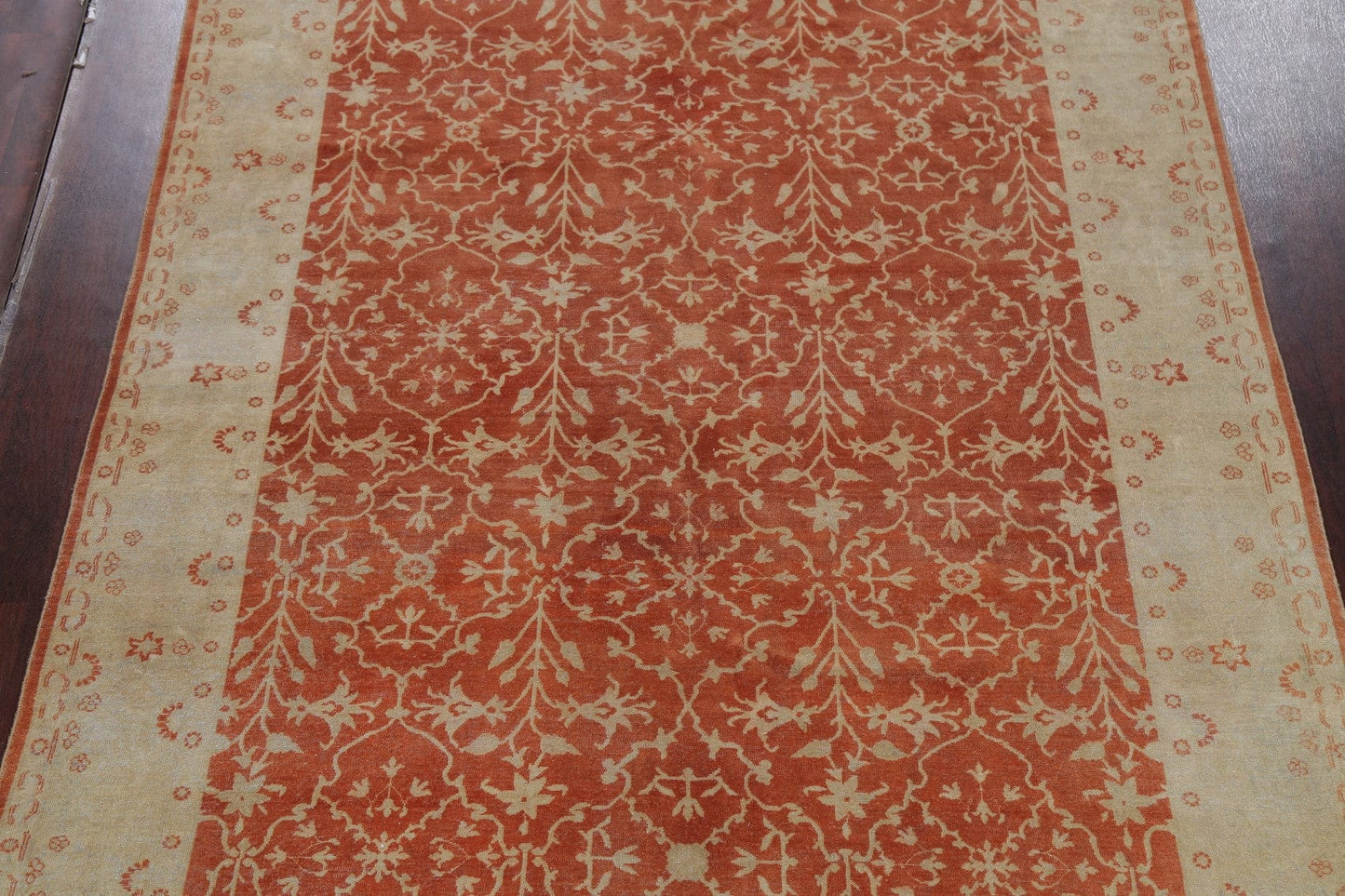 Vegetable Dye Rust Oushak Oriental Area Rug 8x10